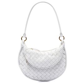 Bottega Veneta Hobo Gemelli en nappa blanc, petite Blanc