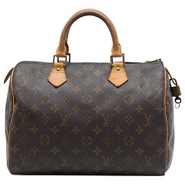 Louis Vuitton Marrom Monogram Speedy 30 Marrom