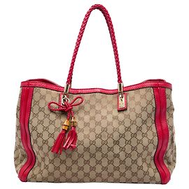 Gucci Beige GG Canvas Bella Tote Andere