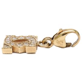 Cartier 750YG Diamond 2C Baby Charm D'oro