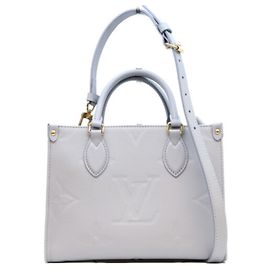 Borsa a spalla Louis Vuitton Monogram Empreinte OnTheGo PM Blu
