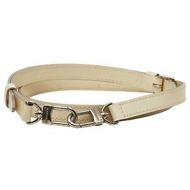 Louis Vuitton White Leather Shoulder Strap White