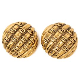 Orecchini a clip Chanel Vintage Coco Mark D'oro