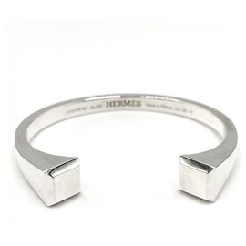 Hermès Pulsera Clou de Forge Hermes Plata
