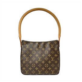 Borsa a Spalla Louis Vuitton Looping MM Marrone