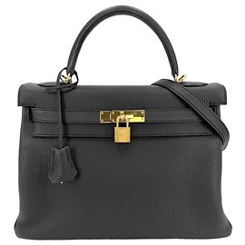 Hermès Hermes Kelly 32 Handbag Black