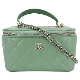 Neceser Matelassé para Mujer Chanel Verde