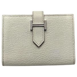Hermès Hermes Ivory Leather Card Case Cream