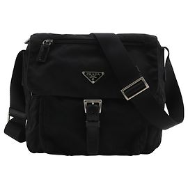 Borsa a tracolla in nylon Prada Nero