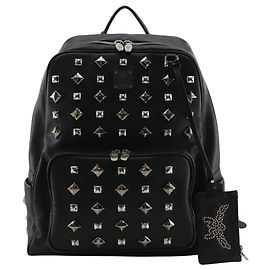 Zaino MCM nero con borchie Nero