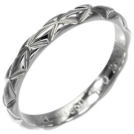 Chanel Matelassé Platinum Band Ring Other