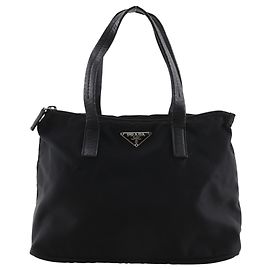 Prada Black Nylon Handbag Black