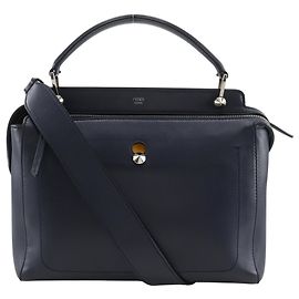 Bolsa Fendi Dotcom em couro azul-marinho Azul marinho