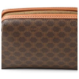 Céline Celine Vintage Macadam Pouch Dark brown