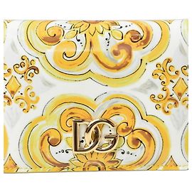 Cartera bi-fold amarilla Dolce & Gabbana Amarillo