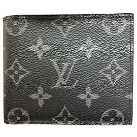 Portafoglio bi-fold Louis Vuitton Portefeuille Marco NM Nero