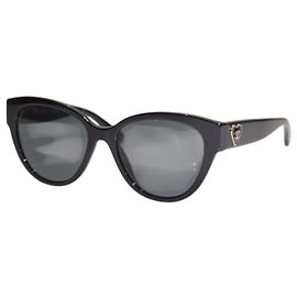 Chanel Occhiali da sole Butterfly Cat-Eye Logo CC Cuore 5477 - Nero Nero