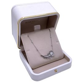 Colar Boucheron Penas de Diamante Prata