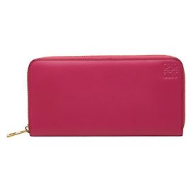 Loewe Anagram Round Zip Long Wallet Pink