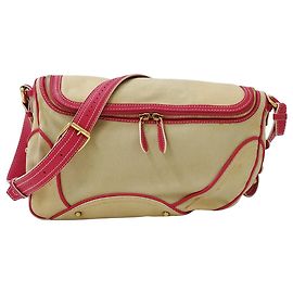 Céline Borsa Celine in tela beige e rosa Rosa Beige