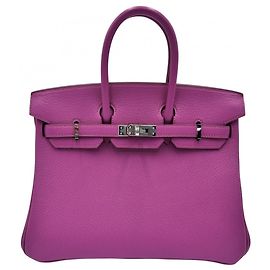 Hermès Sac à main Hermes Birkin 25 en violet Violet