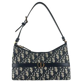 Borsa Hobo Mini Christian Dior 30 Montaigne Blu navy