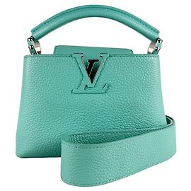 Louis Vuitton Capucines MINI Leder Schultertasche Grün