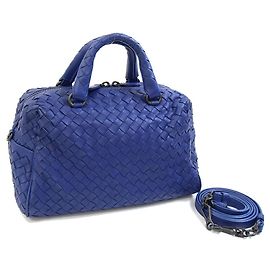 Bottega Veneta Intrecciato Handbag Blue