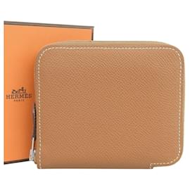 Hermès Portefeuille de pièces compact Azap Hermes Marron