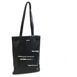 Borsa Tote Saint Laurent in pelle nera Nero