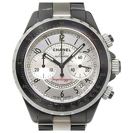 Reloj Chanel J12 Superleggera Chrono Esfera Plateada H1624 Otro