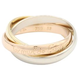 Anello Cartier Trinity in oro rosa bianco e giallo 18K D'oro