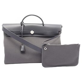 Hermès Bolsa Hermes Herbag Zip Messenger 39 Marrom
