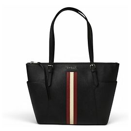 Bally Black Leather Tote Bag Black