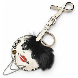 Chaveiro Saffiano Lock da Prada em branco Talco Branco Outro