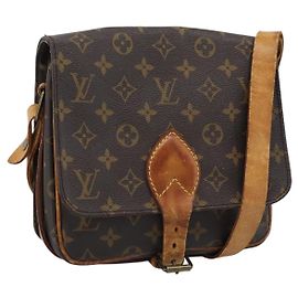 LOUIS VUITTON Monogram Cartouchiere MM Shoulder Bag M51253 LV Auth 190752 Monogramme