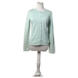 Cardigan Vintage Courreges en mélange de coton Vert menthe L Vert