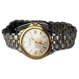 Reloj de pulsera vintage Burberry bitono Plata Oro Plata