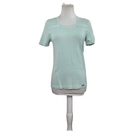 T-shirt Vintage Courreges in misto rayon Verde menta S Verde