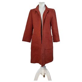 Chloé Vintage Chloe Wool Blend Coat Rust M Red