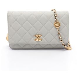 Sac à main Chanel Matelassé Gris Marron