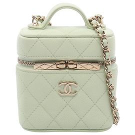 Sac à épaule Chanel Matelassé Vert Vert