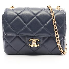 Bolso Chanel Matelassé Azul Marino Azul marino