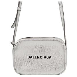 Borsa a tracolla in pelle Balenciaga XS Argento