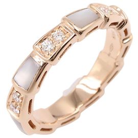 Bulgari Bvlgari Serpenti Perlmutt-Diamantring Weiß Golden Andere
