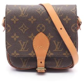 Sac à main Louis Vuitton Monogram Cartouchiere PM Marron Monogramme