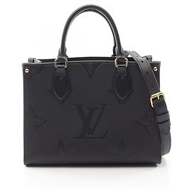 Bolsa 2 Way Louis Vuitton OnTheGo PM em couro Monogram Empreinte Preto