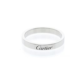 C de Cartier Platin Hochzeitsring Silber