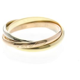 Anello Trinity Cartier in oro giallo rosa e bianco D'oro