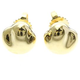 Tiffany & Co Tiffany 18K Gold Nugget Stud Earrings Golden